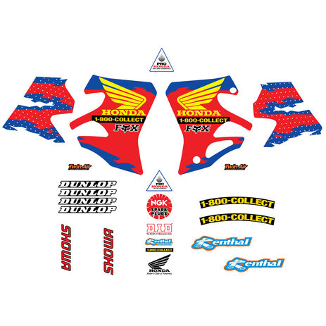 Kit Adesivi Honda CR 125 R 95-97 250 R 95-96 Team USA Nations | Motocross,  Enduro, Trail, Trial | GreenlandMX