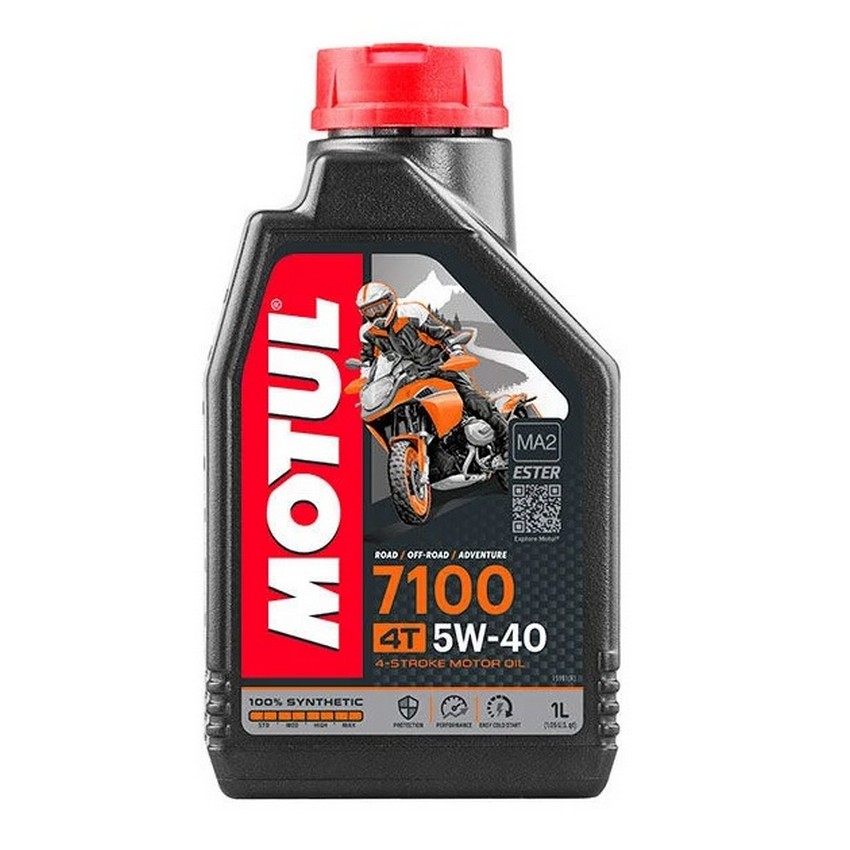 Olio Motore Motul 7100 5W-40 4T 1L | Motocross, Enduro, Trail, Trial |  GreenlandMX