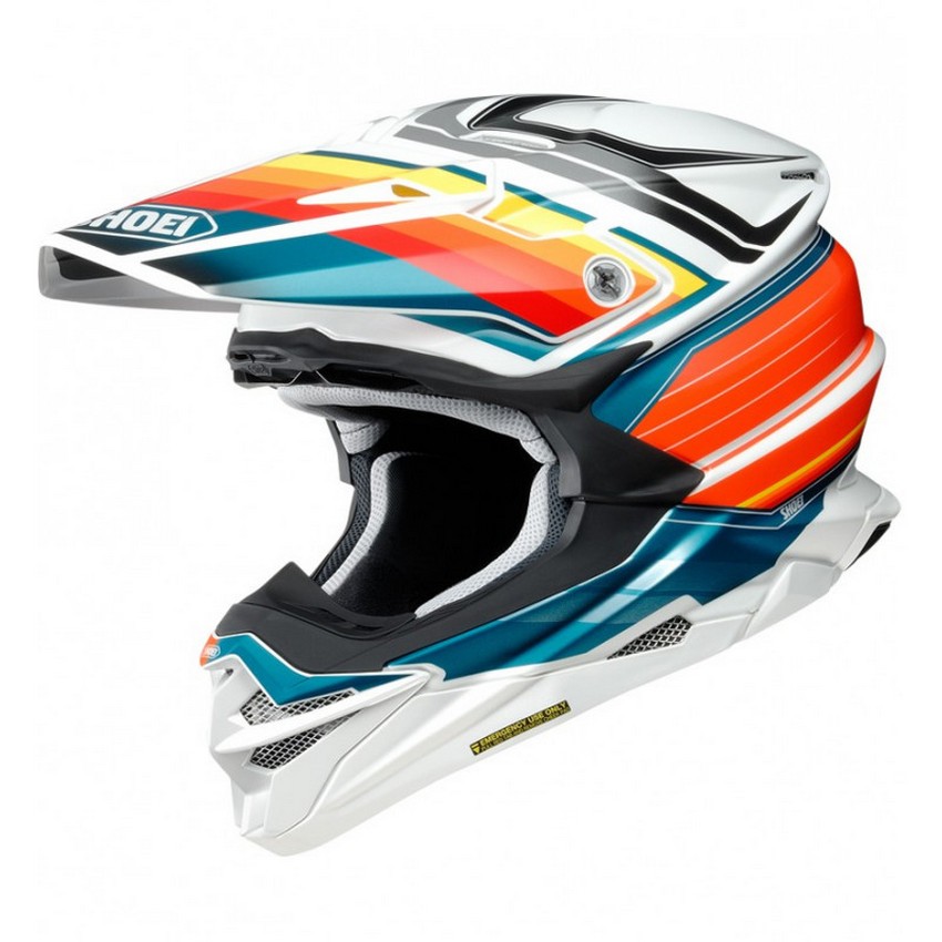 Casco Shoei VFX-WR Pinnacle Blu | Motocross, Enduro, Trail, Trial |  GreenlandMX